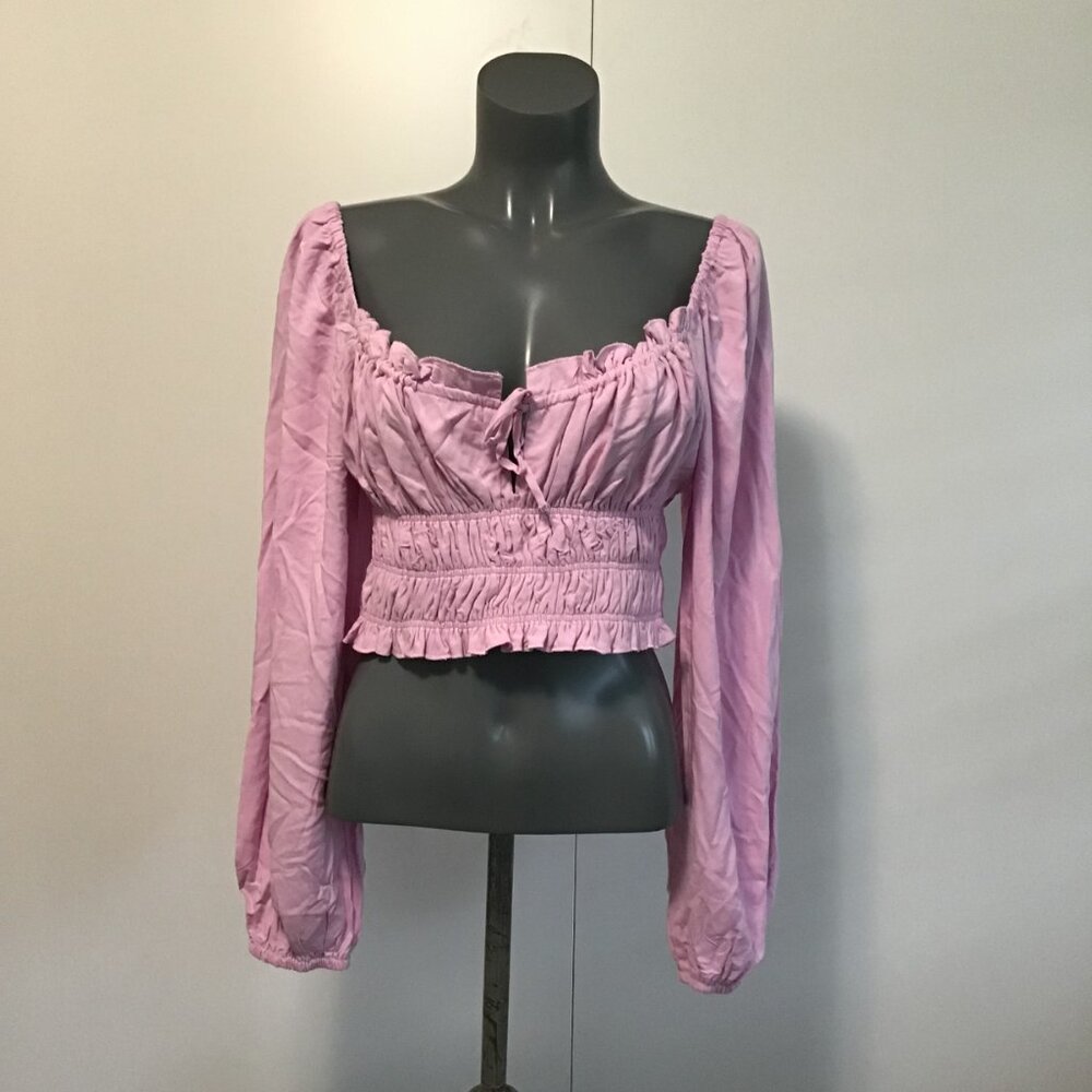 Pink Milkmaid Blouse Size S